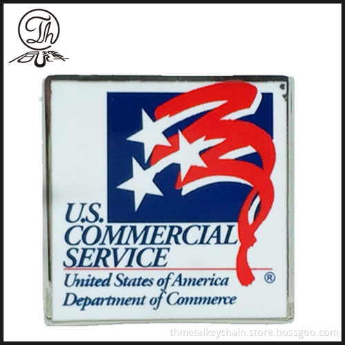 US Department logo nameplate metal